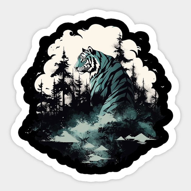 tiger Sticker by dorapeterx